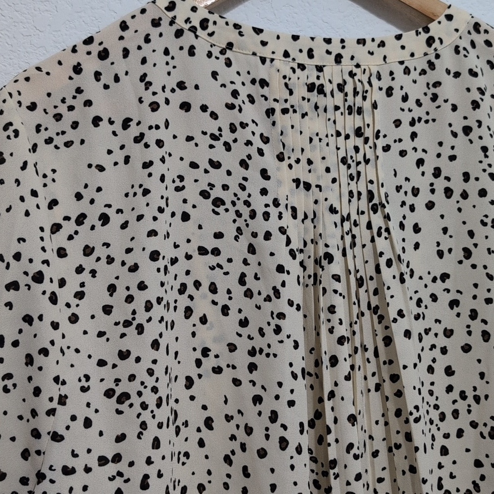 NYDJ Not Your Daughter's Jeans Animal Print Blouse Neutral Size XL - Picture 7 of 12